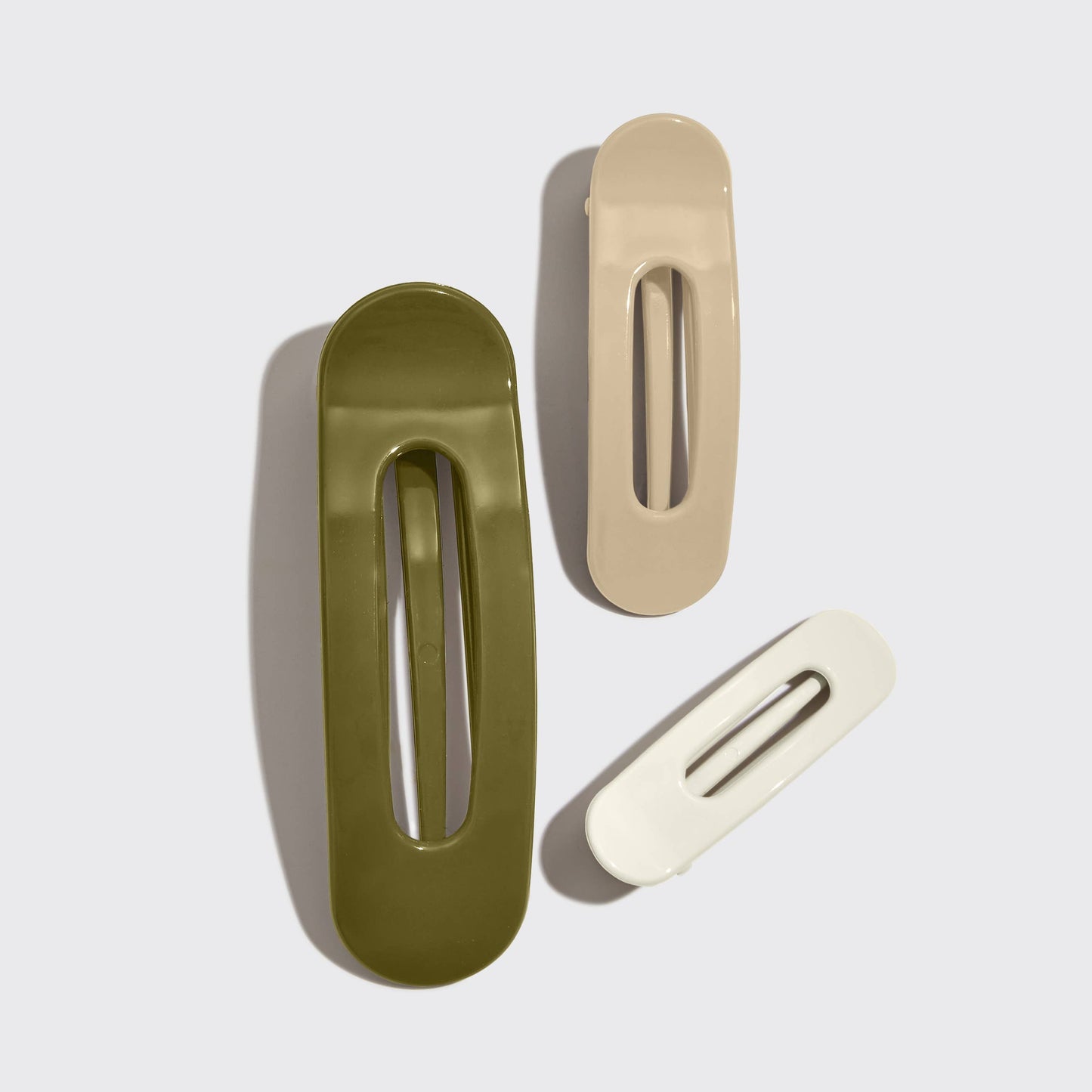 KITSCH - Recycled Plastic Flat Lay Claw Clips- Ultra Gloss Eucalyptus