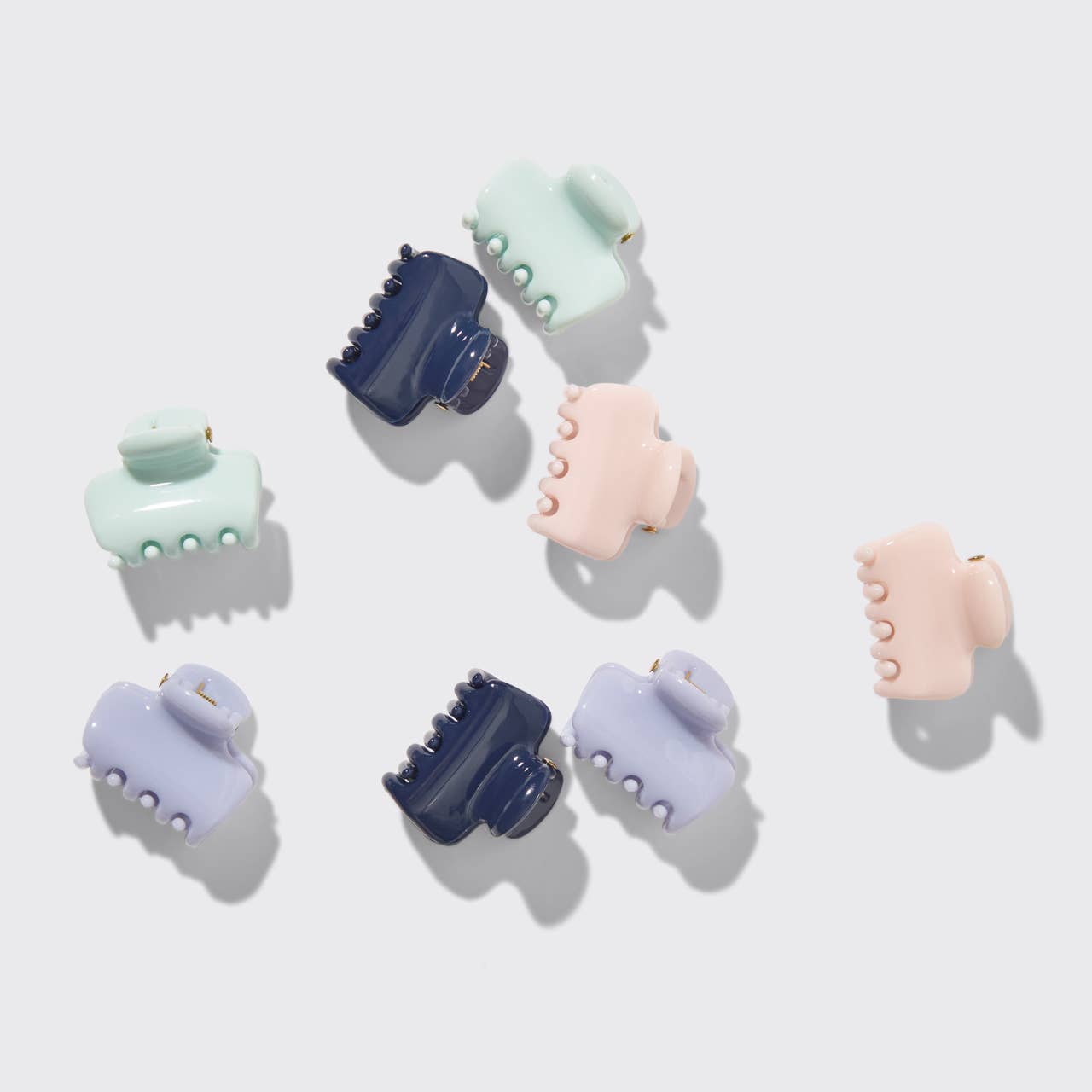KITSCH - Recycled Plastic Mini Cloud Clips 8pc Set- Garden Bouquet